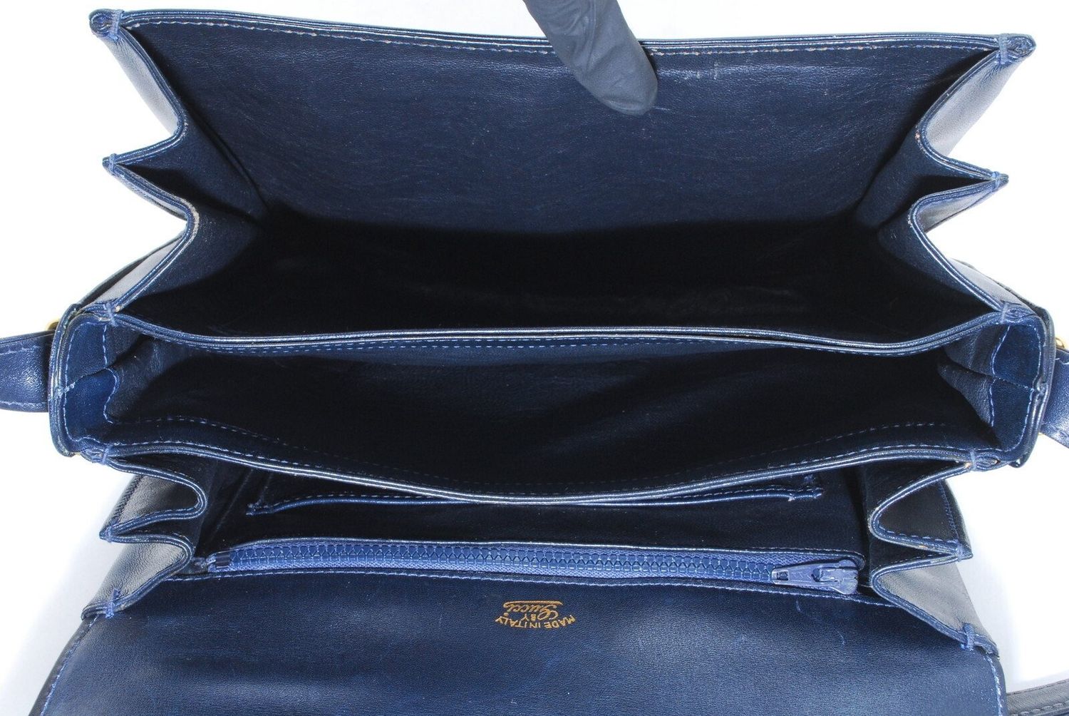 Gucci interlock Shoulder Blue leather bag