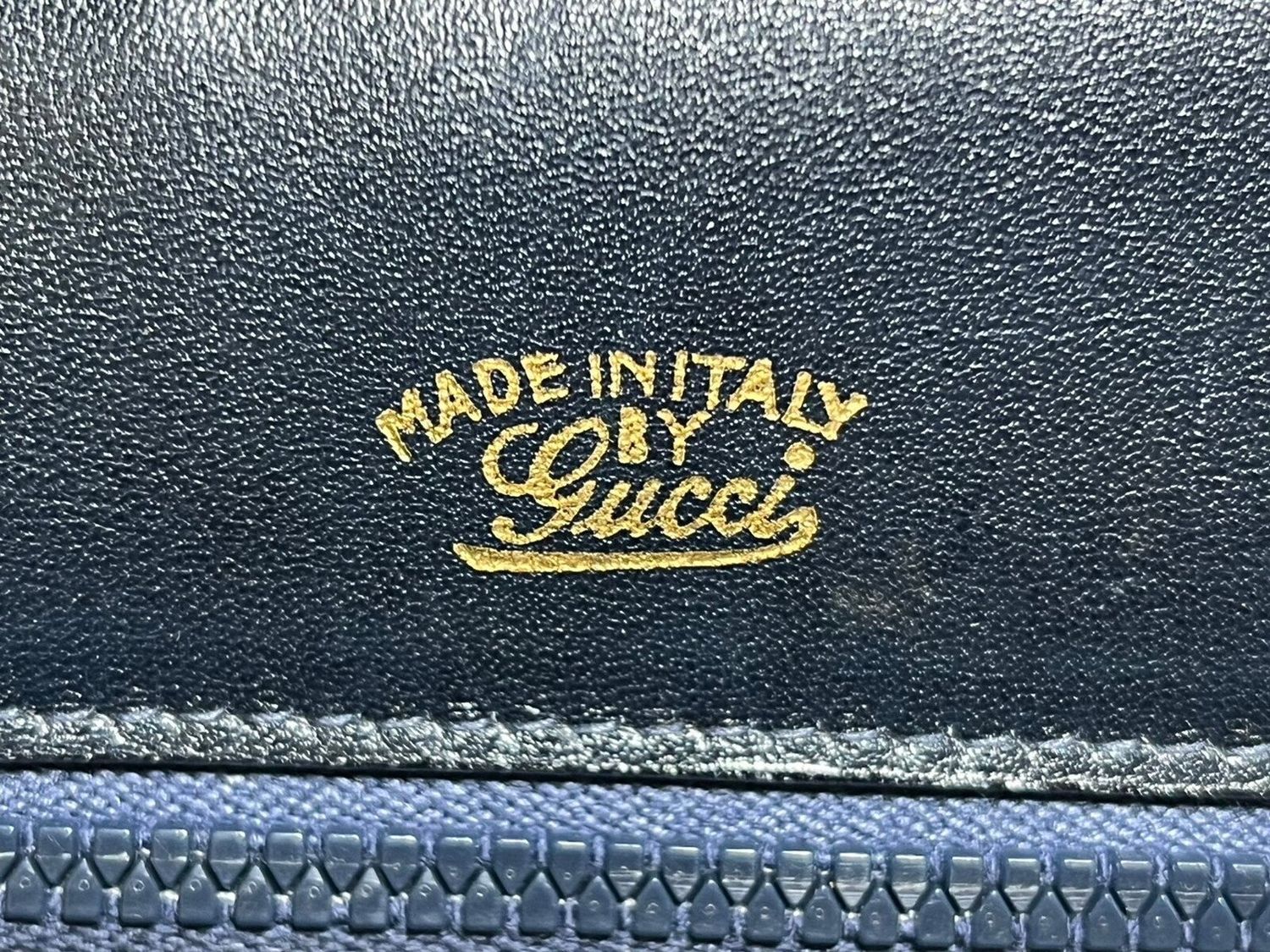 Gucci interlock Shoulder Blue leather bag