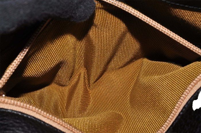 Salvatore Ferragamo Giancini fur trim black shoulder bag