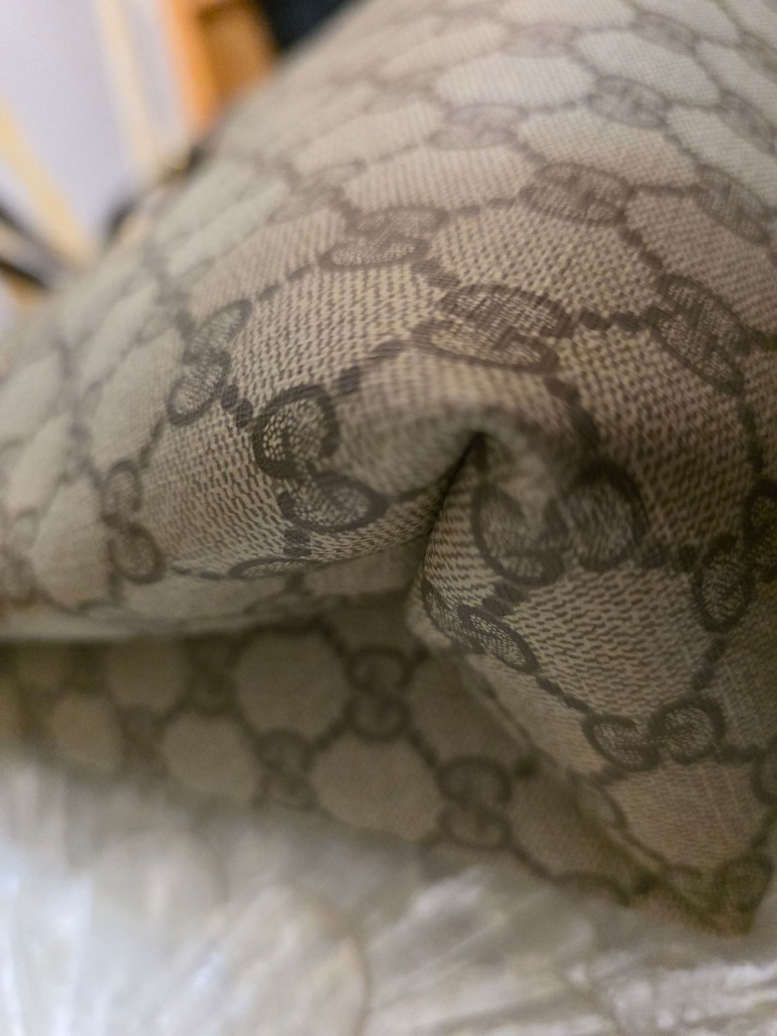 Gucci Sherry Line supreme web  tote  bag beige  canvas