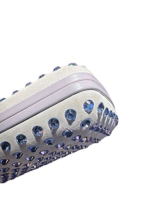 Gucci Interlocking Buckle Suede &amp; Crystal Clutch – Light Purple