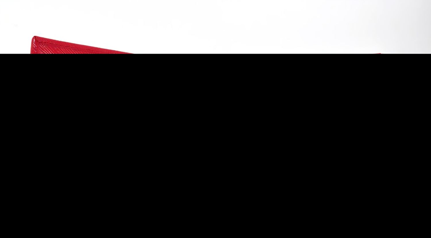 Salvatore Ferragamo Leather &amp; Metal Compact Wallet – Gold &amp; Red