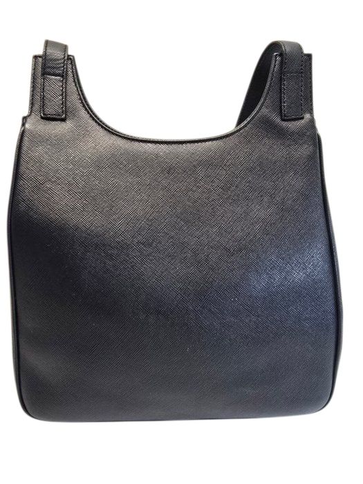 Salvatore Ferragamo Hobo Leather Shoulder Bag Black
