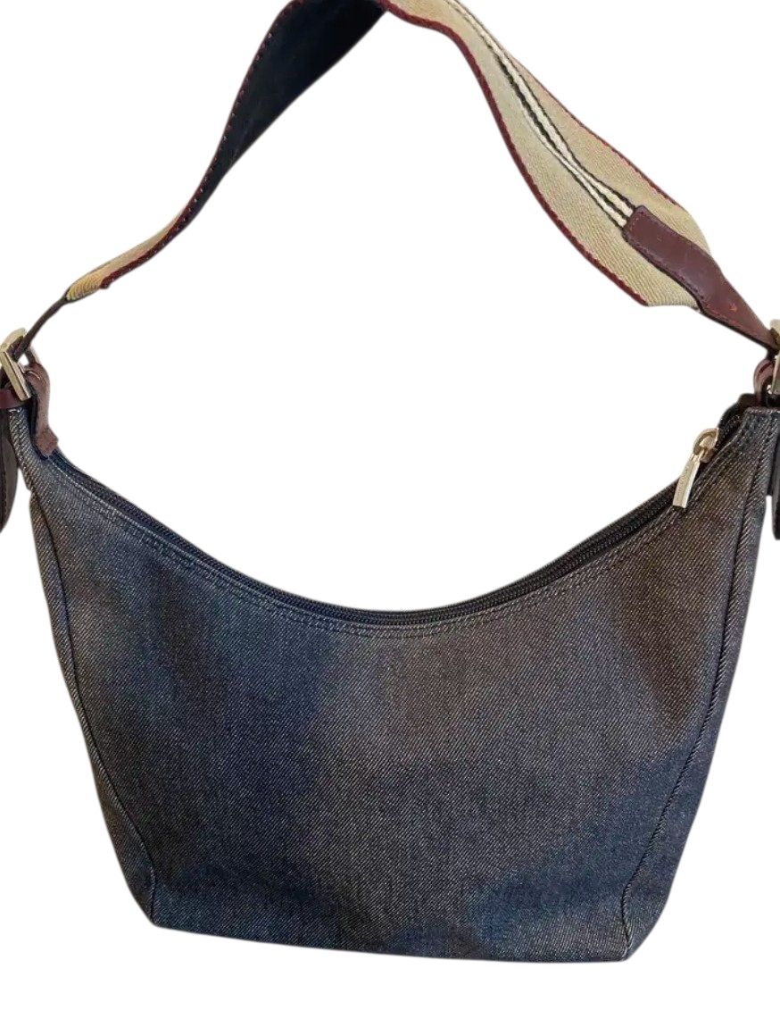 Burberry Blue Denim Shoulder Bag