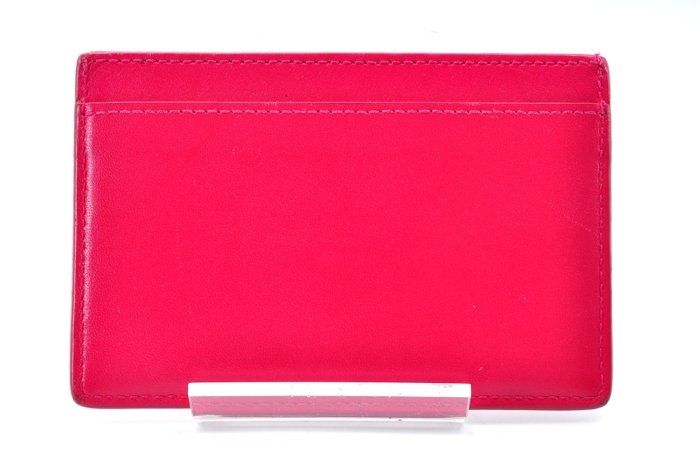 Saint Laurent Pink Leather Card Holder