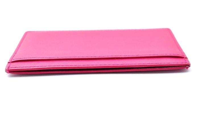Saint Laurent Pink Leather Card Holder