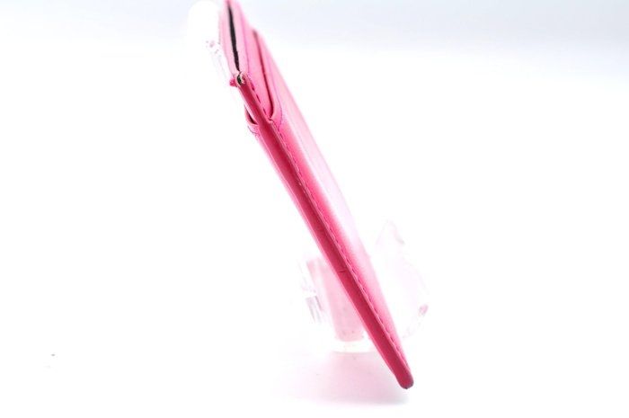 Saint Laurent Pink Leather Card Holder