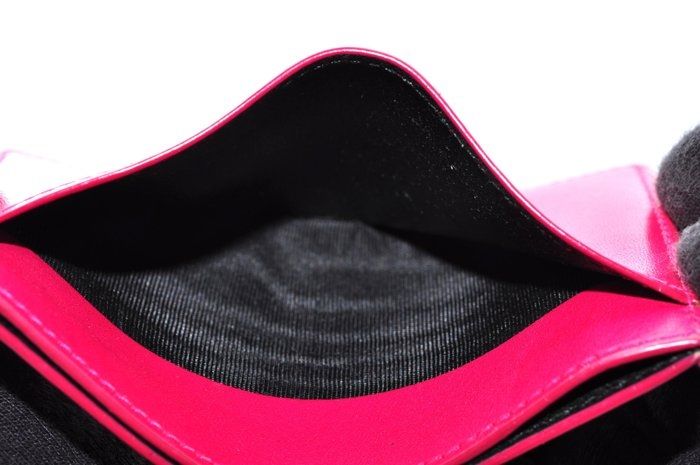 Saint Laurent Pink Leather Card Holder