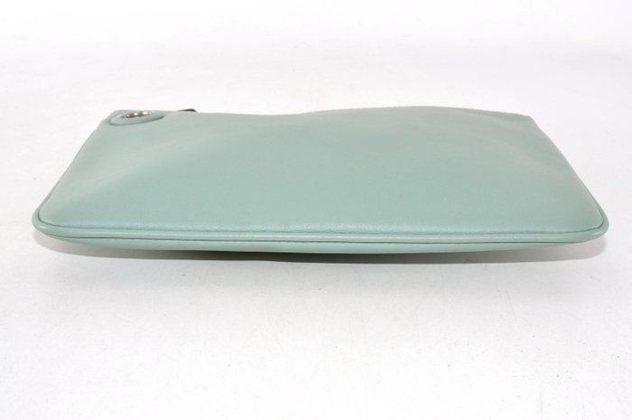 Fendi  Leather Pouch Green