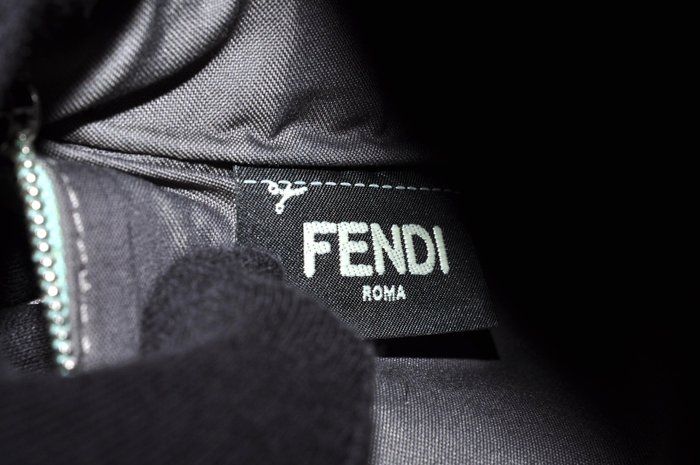 Fendi  Leather Pouch Green