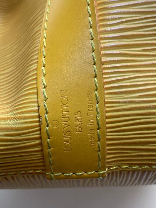 Louis Vuitton Petit Noé Epi Leather Yellow