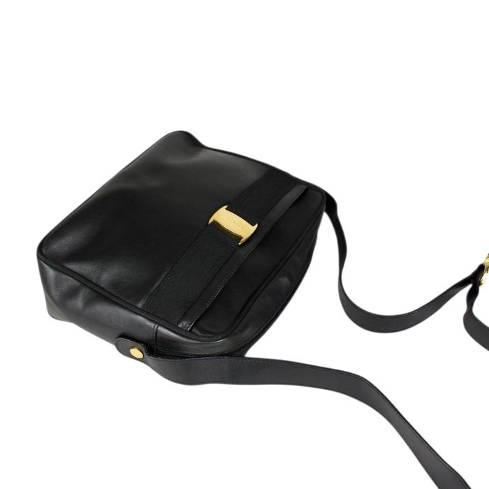 Salvatore Ferragamo Vara Bow Leather Crossbody Bag – Black