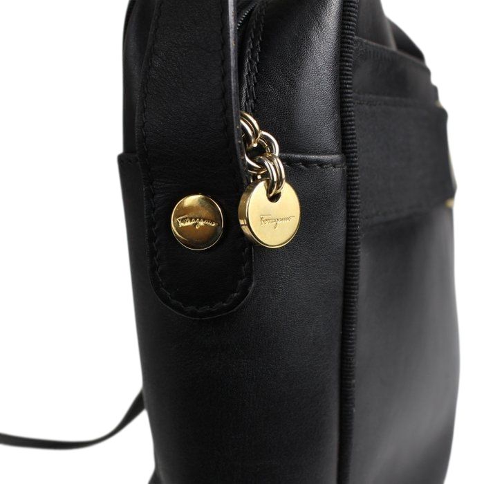 Salvatore Ferragamo Vara Bow Leather Crossbody Bag – Black