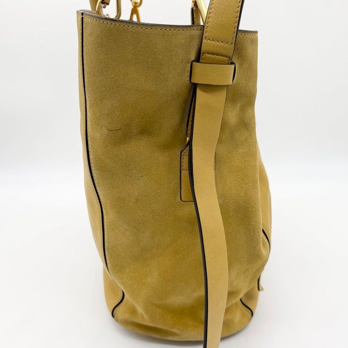 Chloé Meyer 2-Way Shoulder Bag  Suede &amp; Leather – Yellow