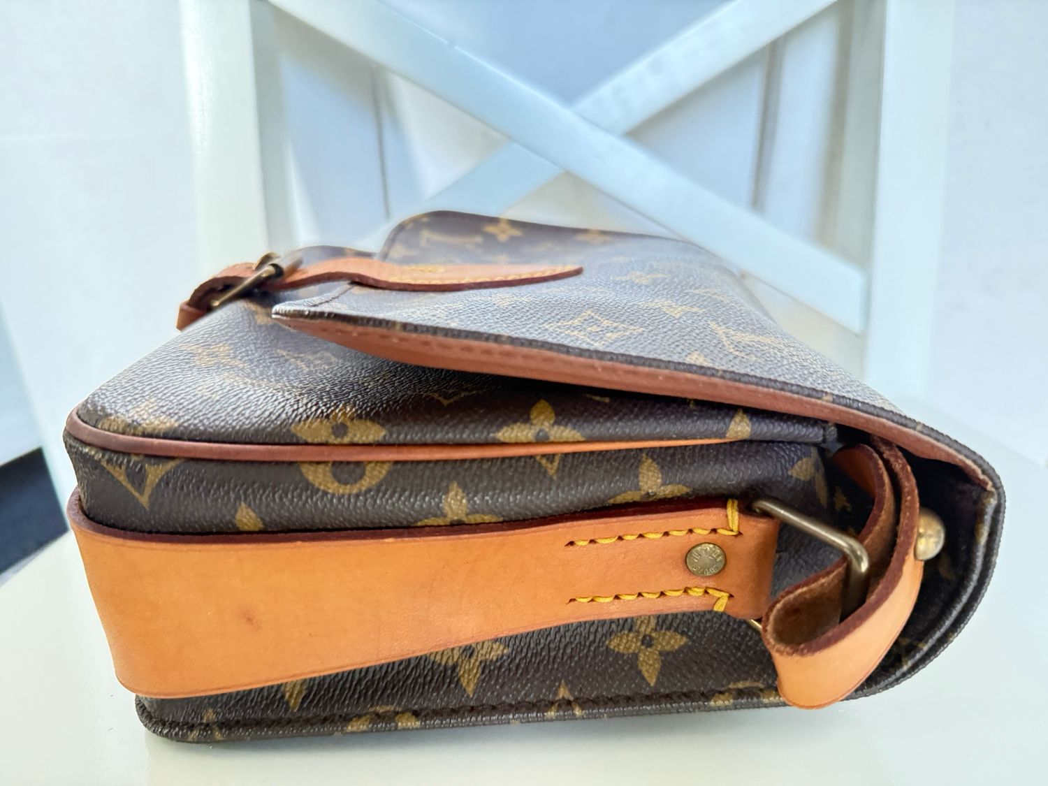 Louis Vuitton  Monogram Cartouchière  Crossbody Bag MM