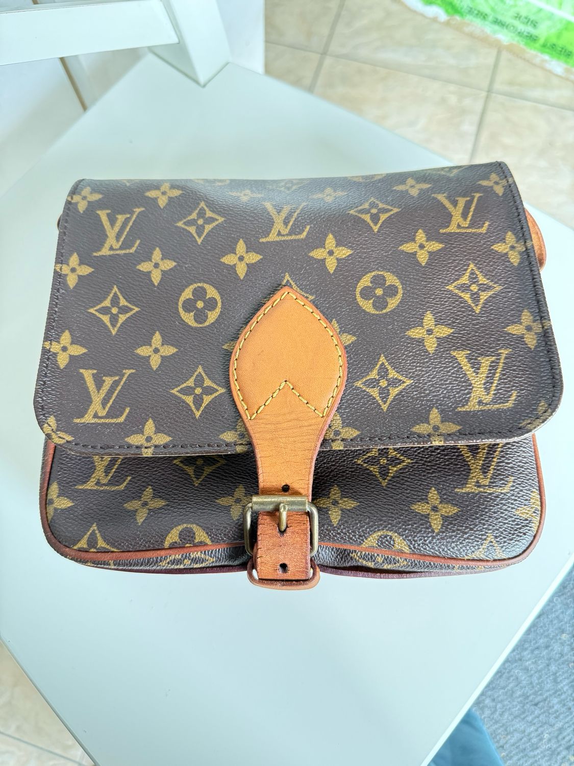 Louis Vuitton  Monogram Cartouchière  Crossbody Bag MM