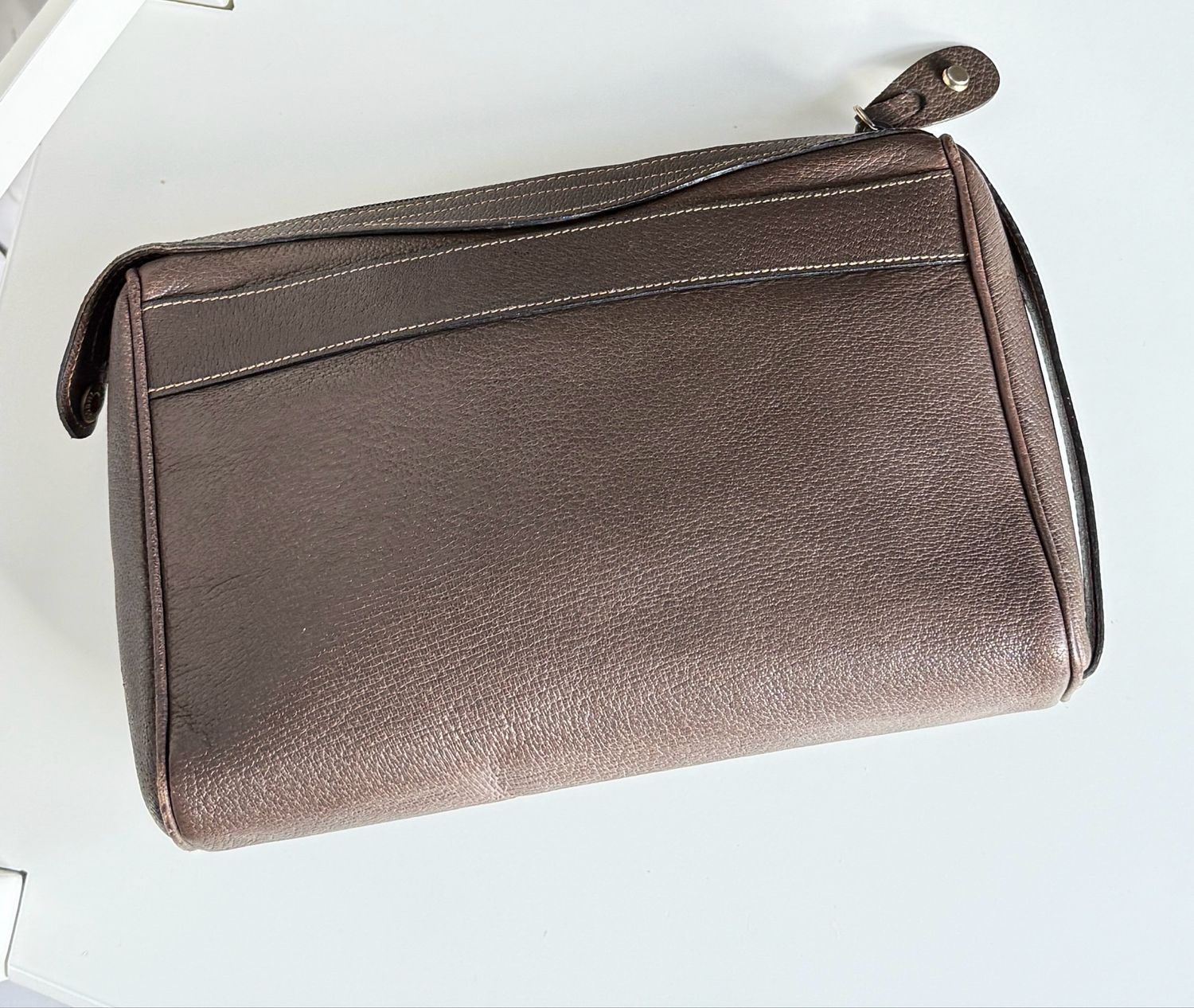 Gucci Vintage Leather, accessories Bag – Khaki/Brown Gucci Vintage Leather, accessories Bag – Khaki/Brown