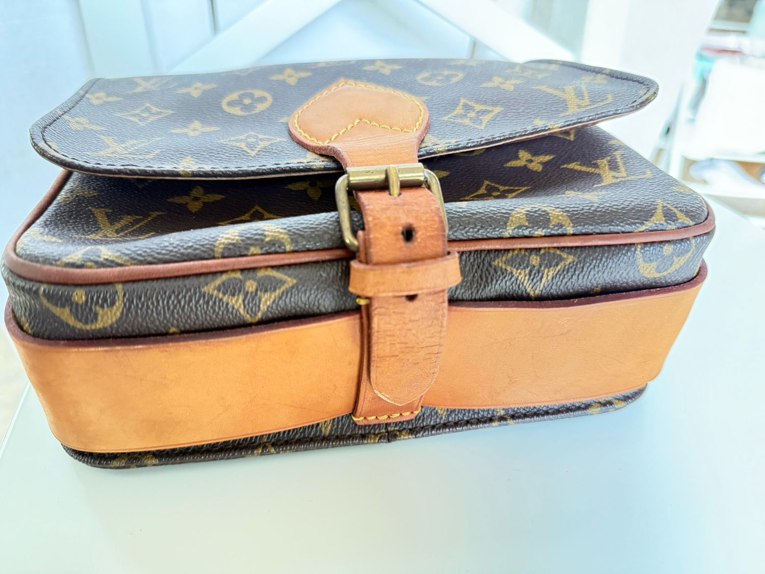 Louis Vuitton  Monogram Cartouchière  Crossbody Bag MM