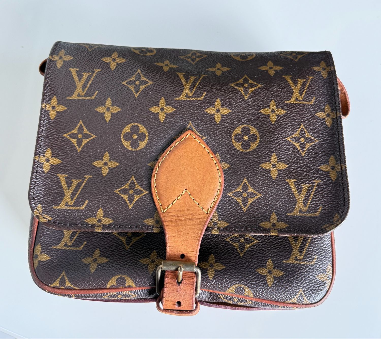 Louis Vuitton  Monogram Cartouchière  Crossbody Bag MM