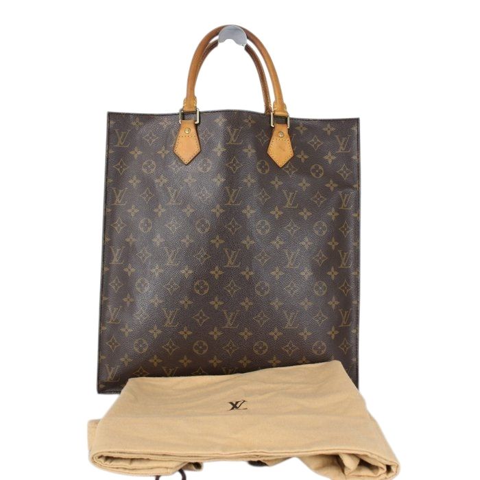 Louis Vuitton Monogram Sac Plat Tote – Brown