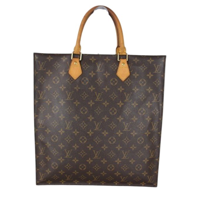 Louis Vuitton Monogram Sac Plat Tote – Brown Louis Vuitton Monogram Sac Plat Tote – Brown