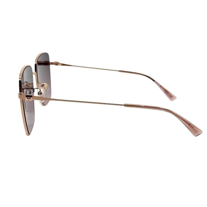 Moschino Rosé Gold Metal Sunglasses – Pink Lenses