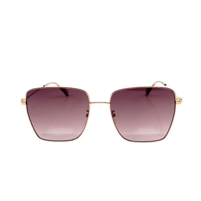 Moschino Rosé Gold Metal Sunglasses – Pink Lenses