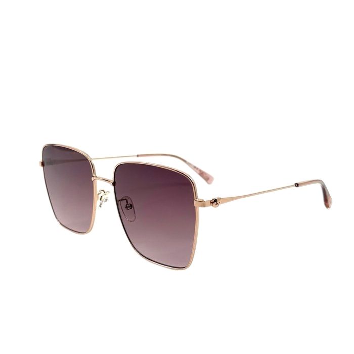 Moschino Rosé Gold Metal Sunglasses – Pink Lenses