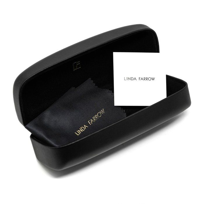 Yohji Yamamoto x Linda Farrow Sunglasses – Brown/Orange Square Frame (Brand New)