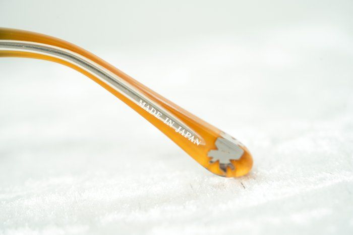 Yohji Yamamoto x Linda Farrow Sunglasses – Brown/Orange Square Frame (Brand New)