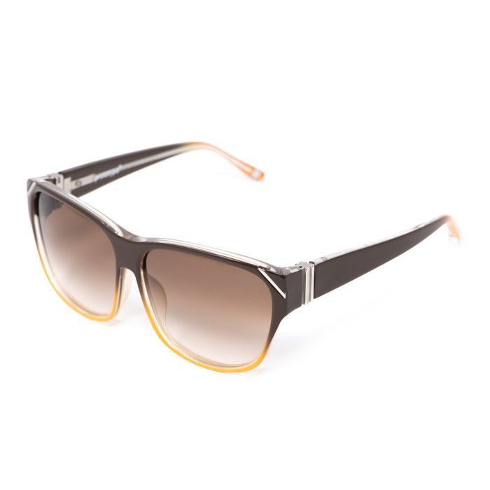 Yohji Yamamoto x Linda Farrow Sunglasses – Brown/Orange Square Frame (Brand New)