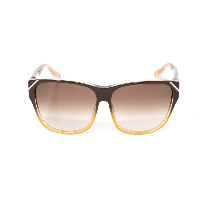 Yohji Yamamoto x Linda Farrow Sunglasses – Brown/Orange Square Frame (Brand New)