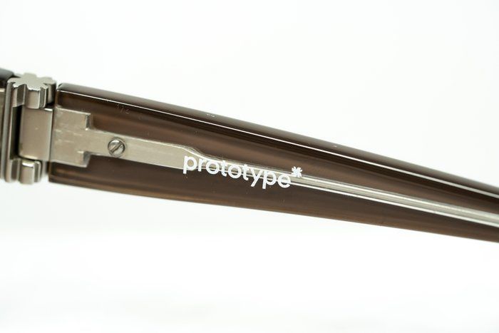 Yohji Yamamoto x Linda Farrow Sunglasses – Brown/Orange Square Frame (Brand New)