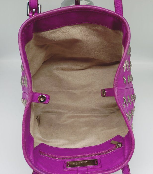 Jimmy Choo Sasha Star-Studded Tote Bag – Pink – Medium