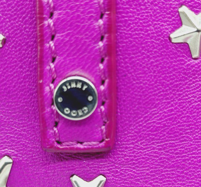 Jimmy Choo Sasha Star-Studded Tote Bag – Pink – Medium