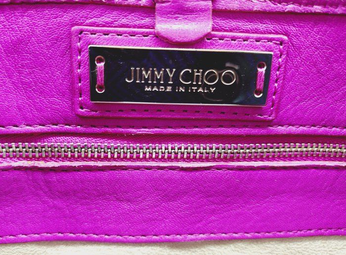 Jimmy Choo Sasha Star-Studded Tote Bag – Pink – Medium