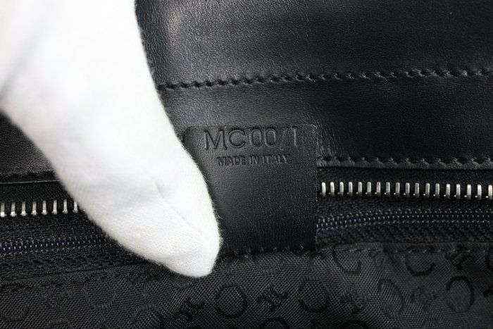 Céline work Tote Bag – Black Canvas &amp; Leather