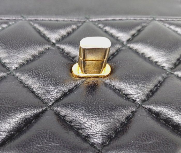 Vintage Givenchy Quilted top Handle purse black