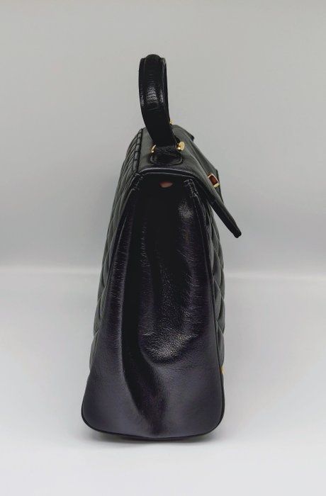 Vintage Givenchy Quilted top Handle purse black