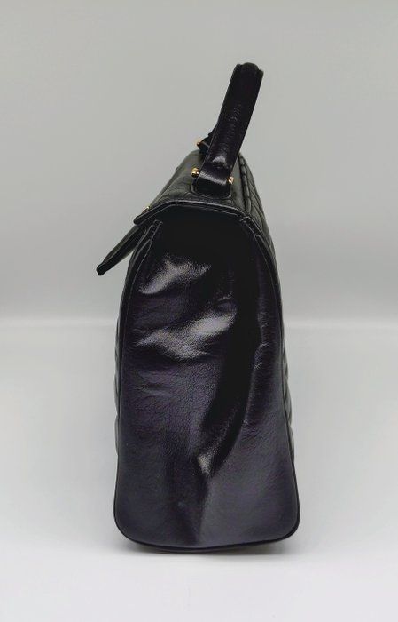 Vintage Givenchy Quilted top Handle purse black