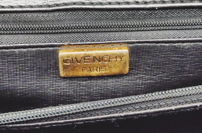 Vintage Givenchy Quilted top Handle purse black