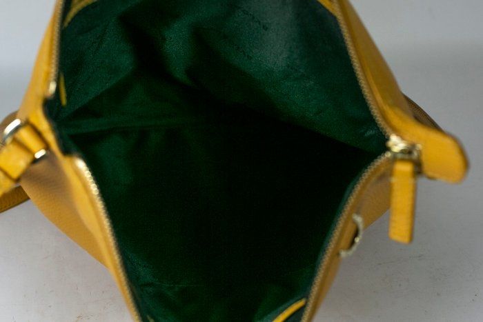 Bvlgari embossed slogan leather bag