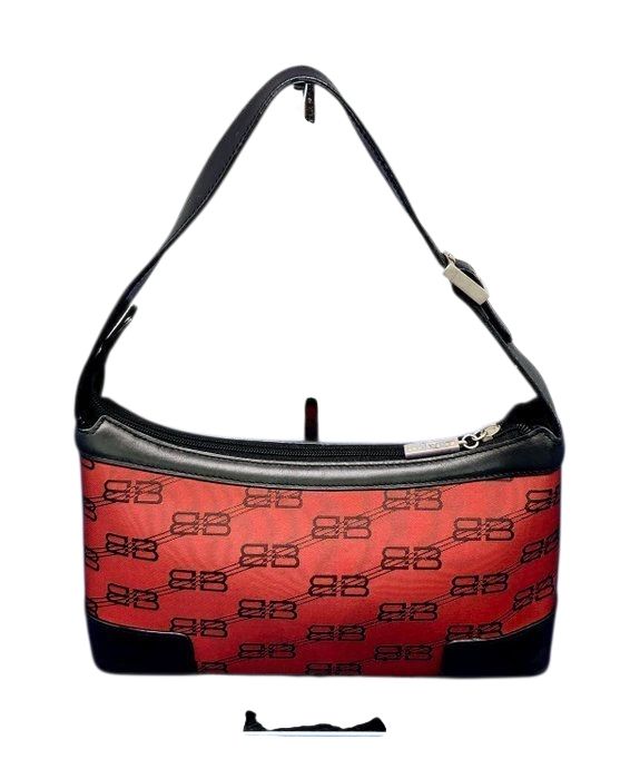 Balenciaga Monogram Canvas Shoulder Bag