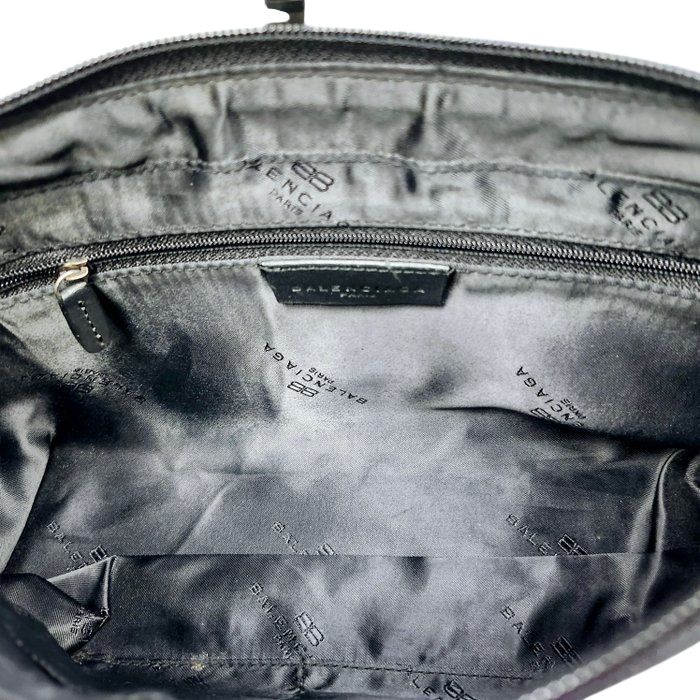 Balenciaga Monogram Canvas Shoulder Bag