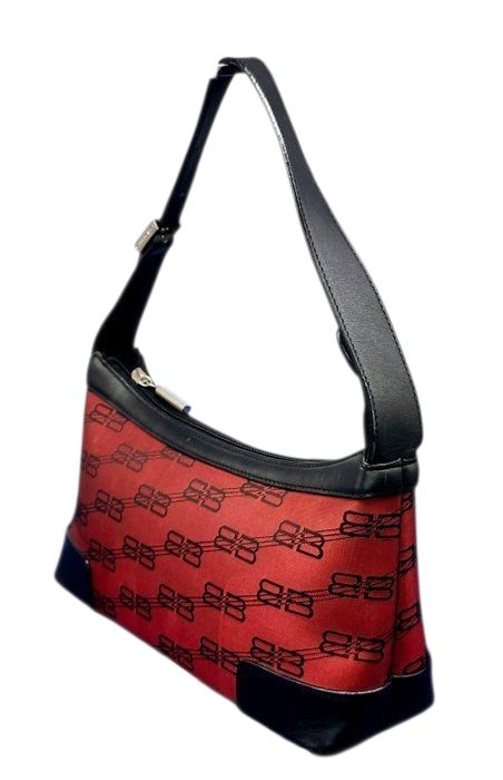 Balenciaga Monogram Canvas Shoulder Bag