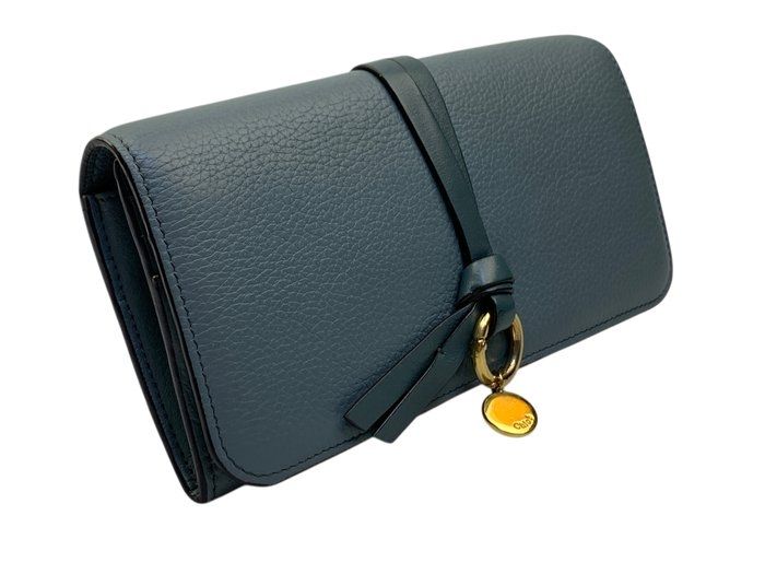 Chloé Alphabet Compact leather Wallet – Green/Khaki Chloé Alphabet Compact leather Wallet – Green/Khaki