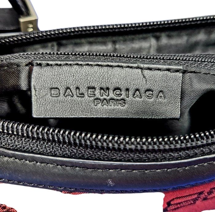 Balenciaga Monogram Canvas Shoulder Bag