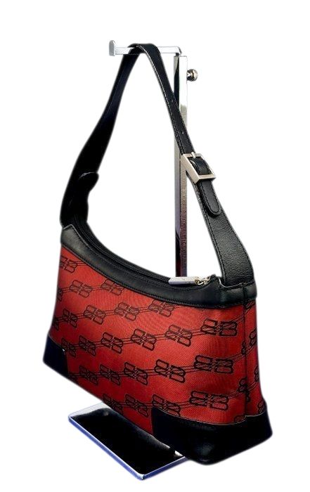 Balenciaga Monogram Canvas Shoulder Bag