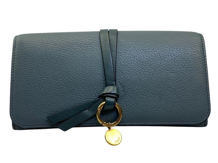 Chloé Alphabet Compact leather Wallet – Green/Khaki Chloé Alphabet Compact leather Wallet – Green/Khaki