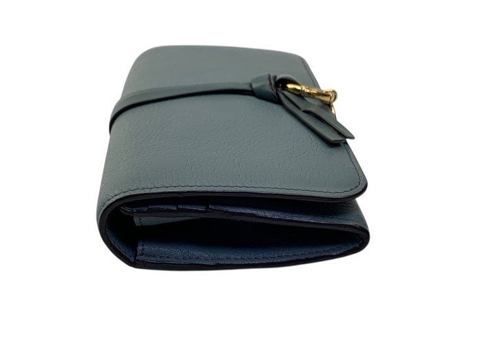 Chloé Alphabet Compact leather Wallet – Green/Khaki Chloé Alphabet Compact leather Wallet – Green/Khaki